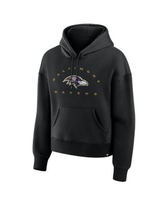 Women's Black Baltimore Ravens Eligible Receiver Legacy Pullover Hoodie