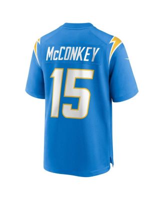 Big Boys and Girls Ladd McConkey Powder Blue Los Angeles Chargers Game Jersey