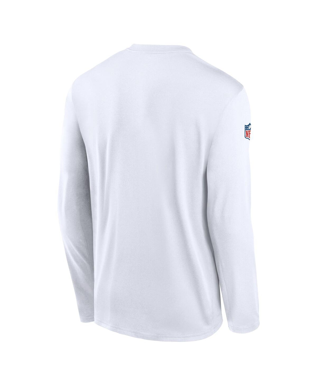 Nike White New York Jets Legend Small Logo Performance Long Sleeve T-shirt In White