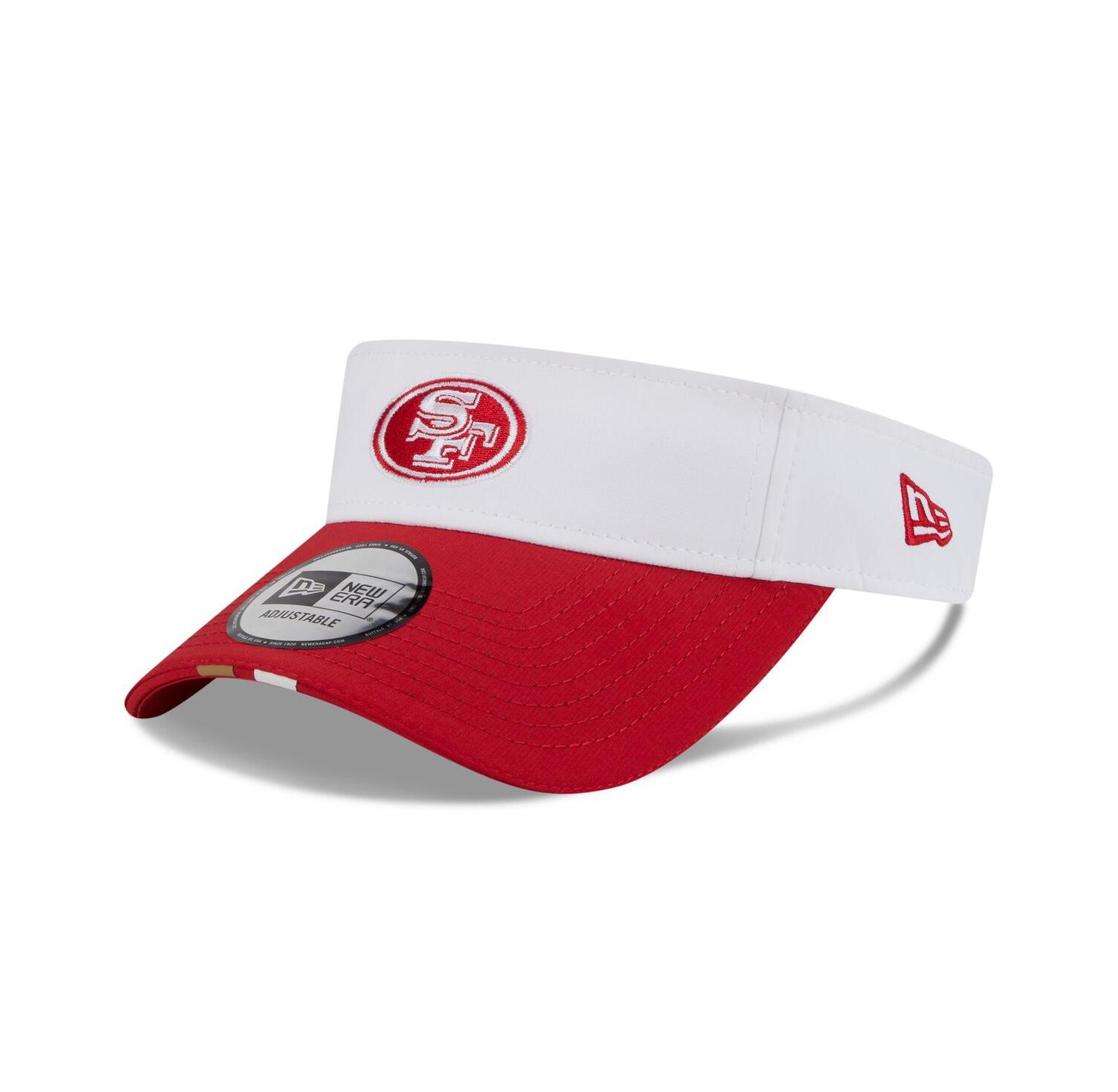 Men's White/Scarlet San Francisco 49ers 2025 NFL Training Camp Adjustable Visor Hat