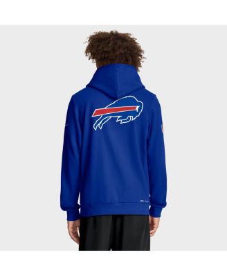 Men's Royal Buffalo Bills Sideline Utility Player Performance Full-Zip Hoodie