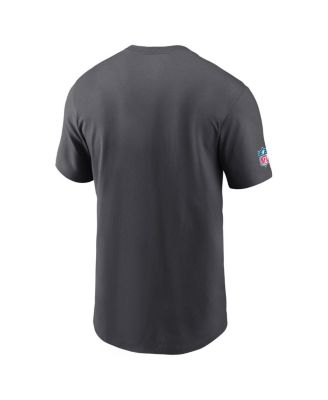 Men's Anthracite Miami Dolphins Alt Pack Onside Conversion Performance T-Shirt
