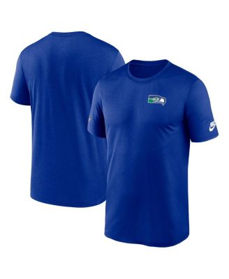 Nike - Men's Royal Seattle Seahawks Sideline Alt Pack Small Logo Legend Performance T-Shirt