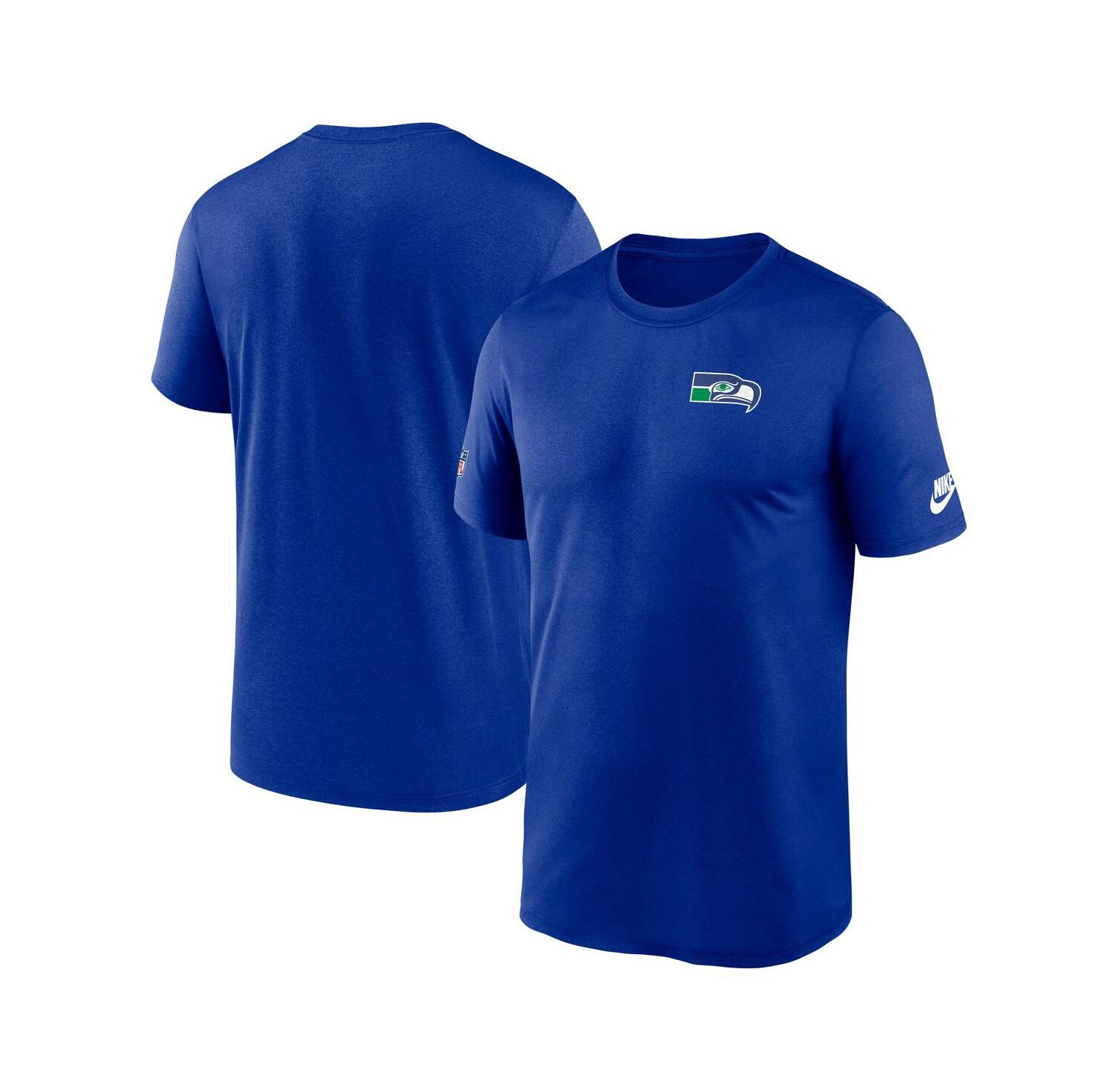 Men's Royal Seattle Seahawks Sideline Alt Pack Small Logo Legend Performance T-Shirt