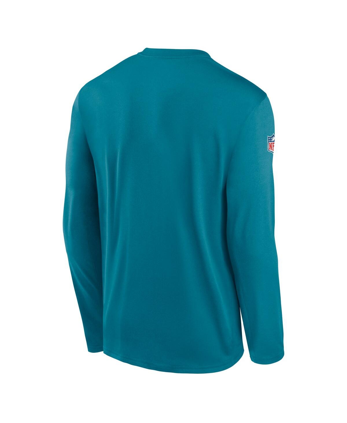 Nike Teal Jacksonville Jaguars Legend Small Logo Performance Long Sleeve T-shirt In Blue