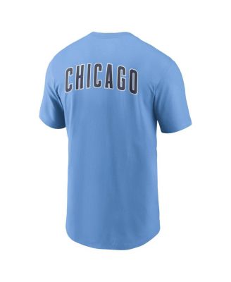 Men's Light Blue Chicago Cubs Record Shattered T-Shirt