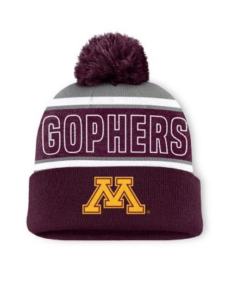 Top of the World - Men's Maroon Minnesota Golden Gophers Two-Tone Cuffed with Pom Knit Hat