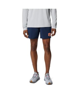 Columbia - Men's Navy Auburn Tigers PFG Terminal Roamer™ Omni-Shade™ Stretch Shorts