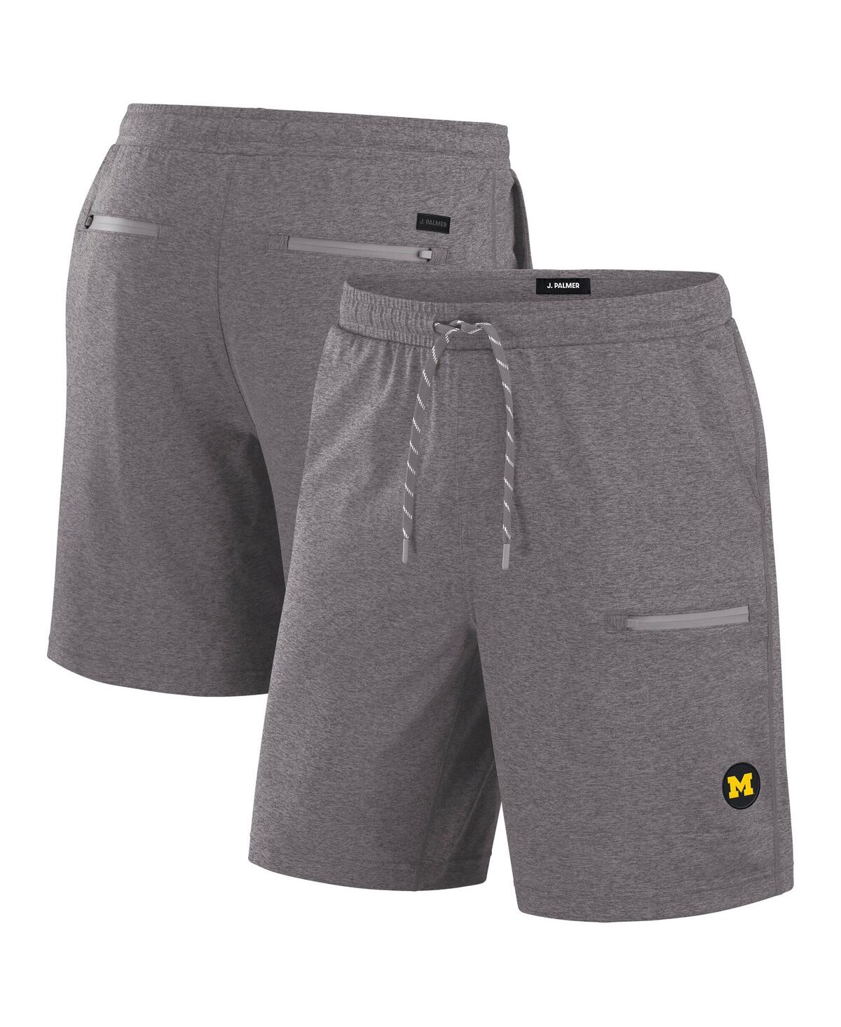 J. Palmer Men's Graphite Michigan Wolverines Home Game Shorts In Gray