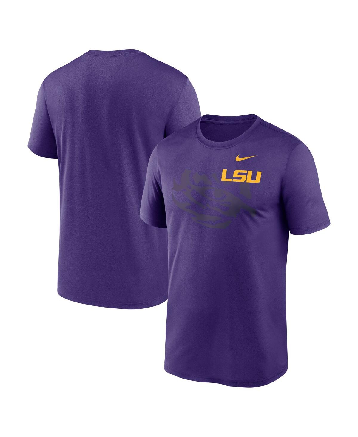 Men's Purple Lsu Tigers Campus Shadow Legend Performance T-Shirt - Purple