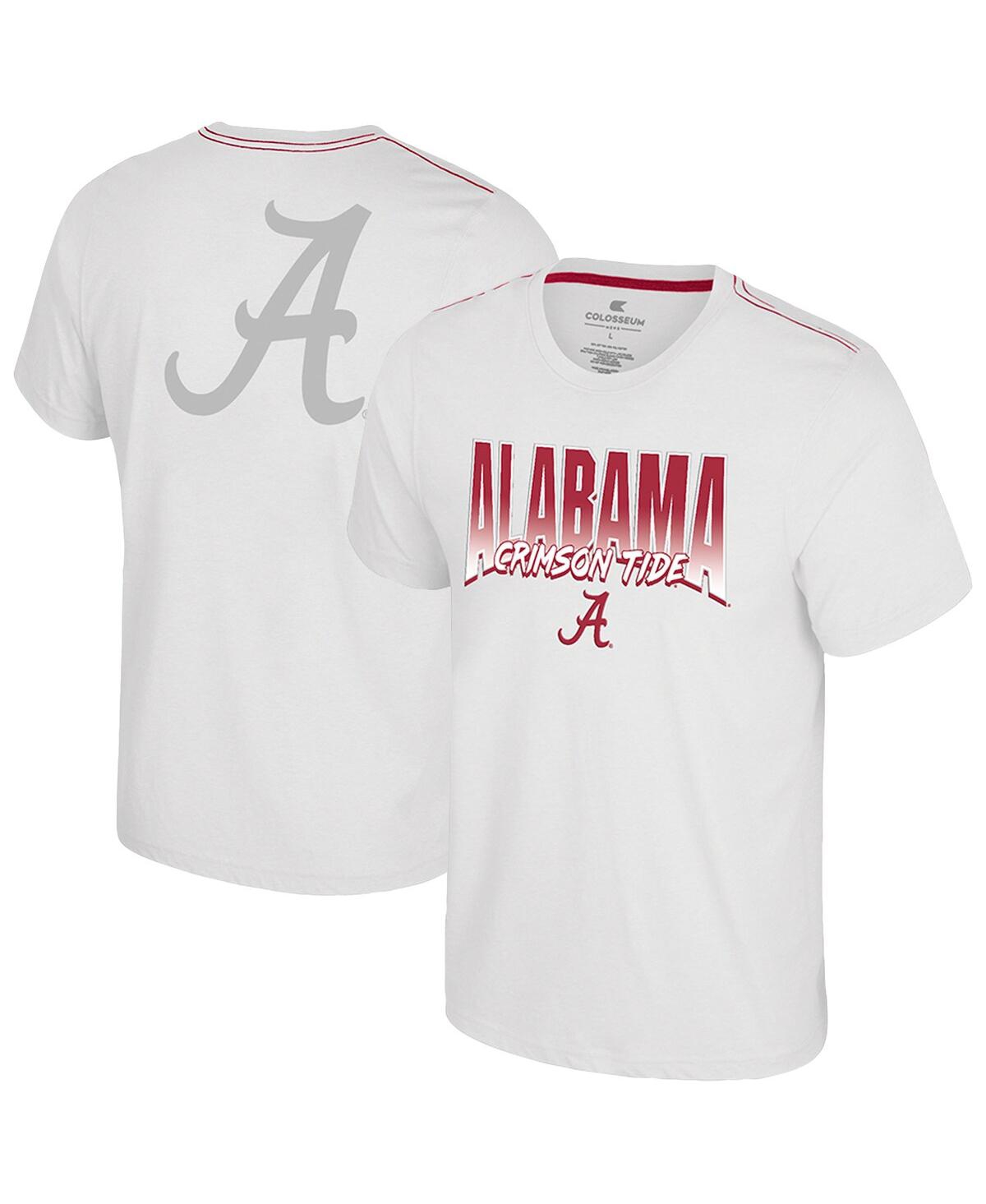 Men's White Alabama Crimson Tide Dual Logo T-Shirt - White