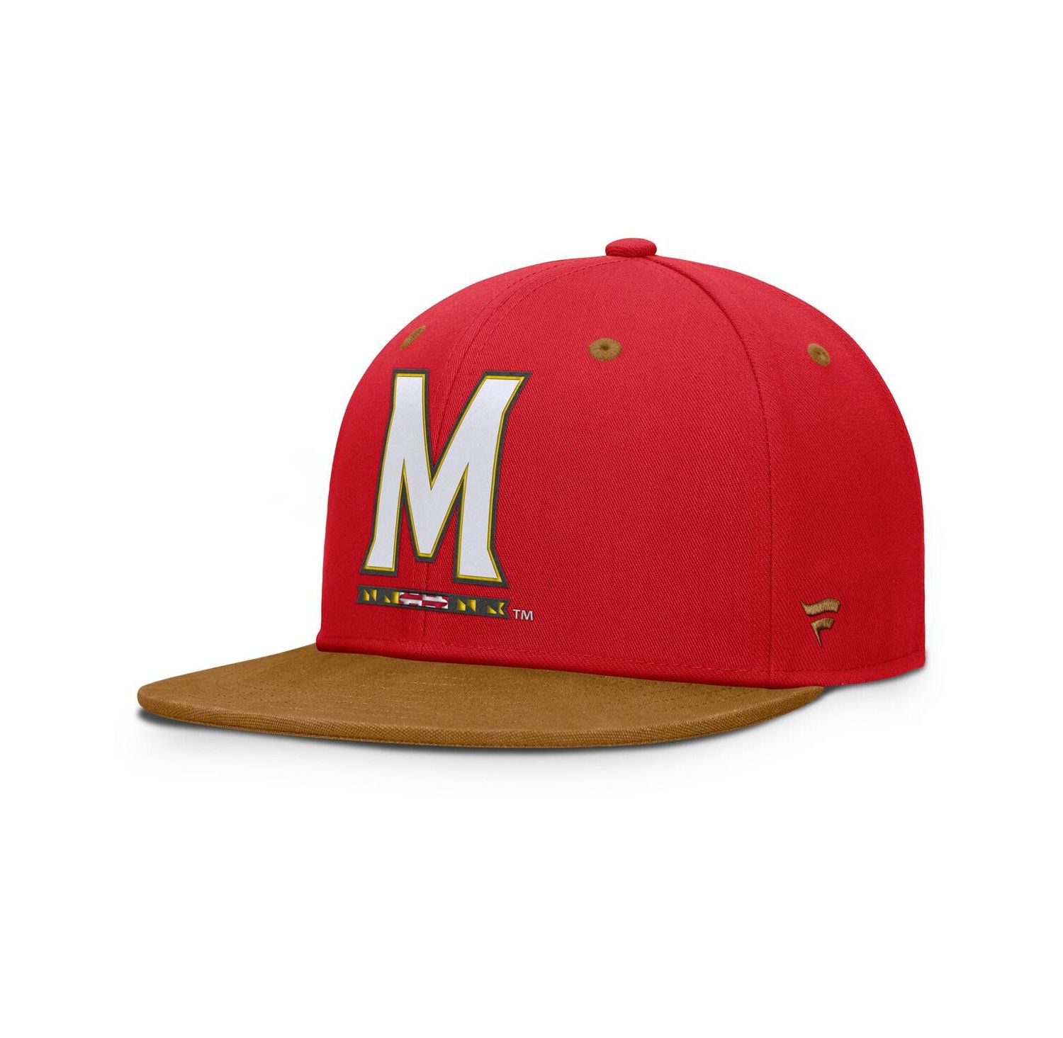 Men's Red/Brown Maryland Terrapins Noboa Fitted Hat