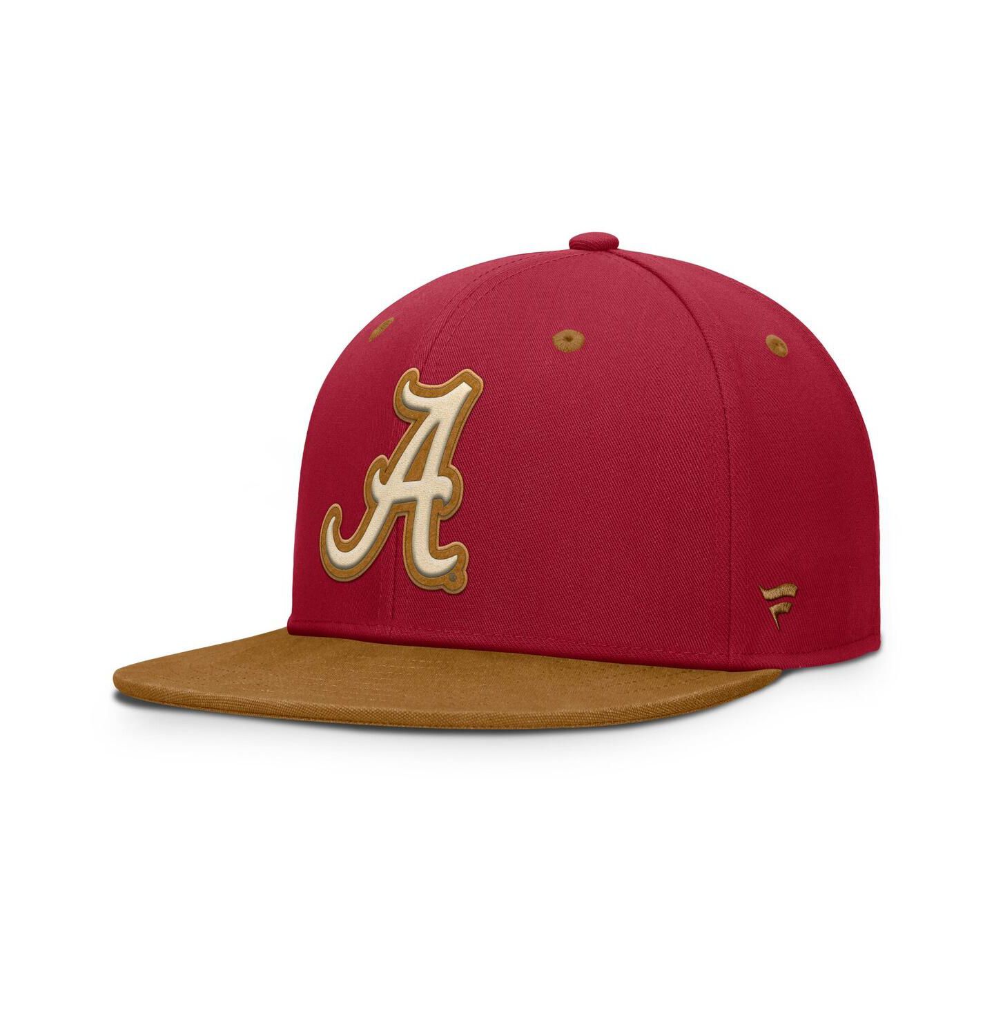 Мужская кепка Fanatics Crimson/Brown Alabama Crimson Tide Noboa Fitted Hat — фото 1