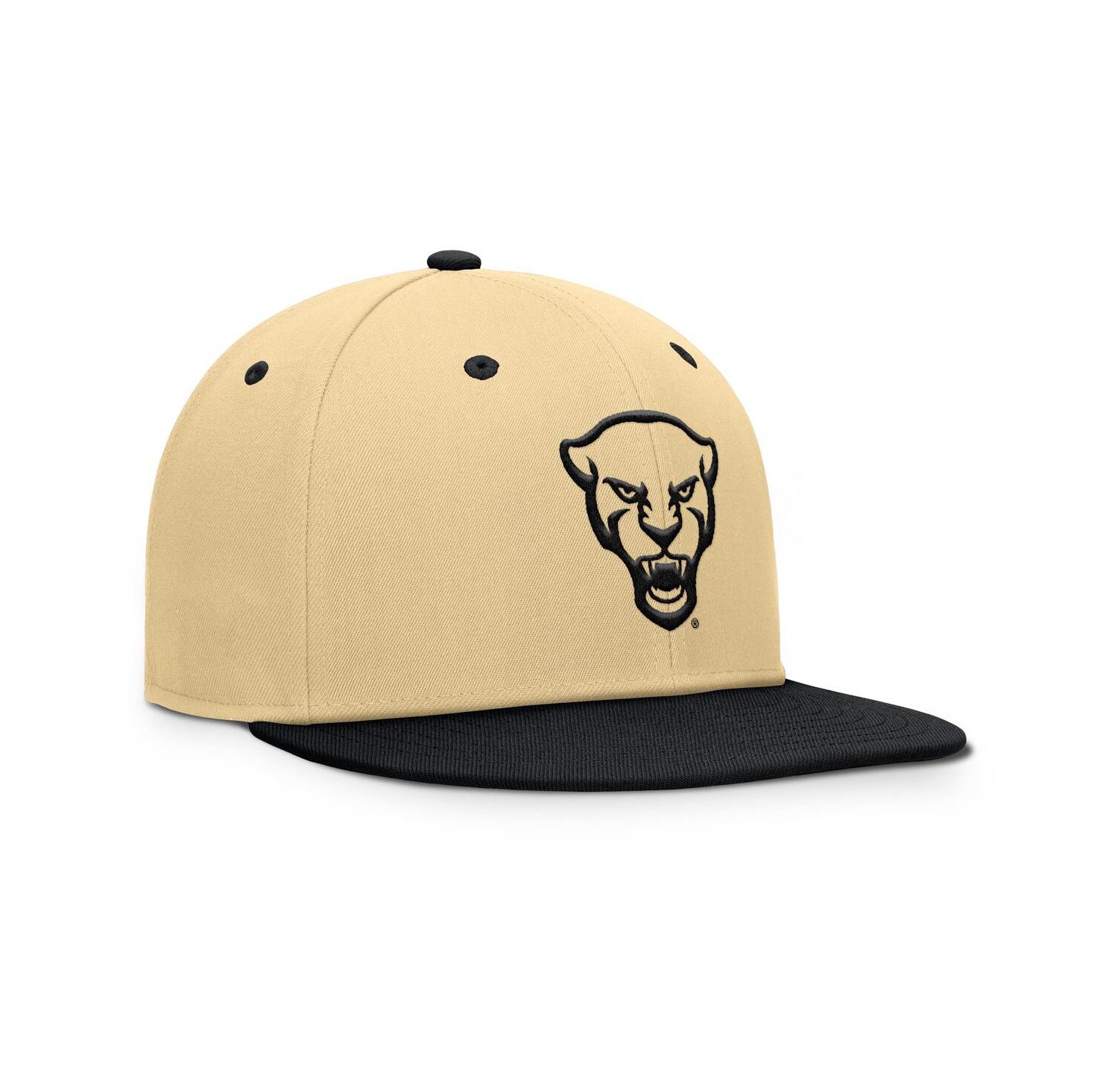 Men's Khaki/Black Pitt Panthers Balance Fitted Hat