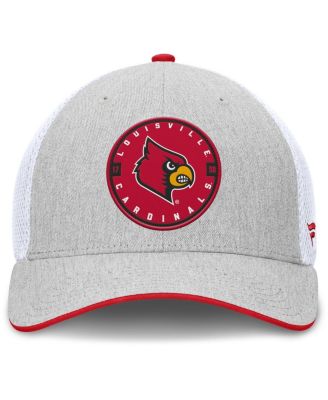 Men's Heather Gray/White Louisville Cardinals Trigger Flex Hat
