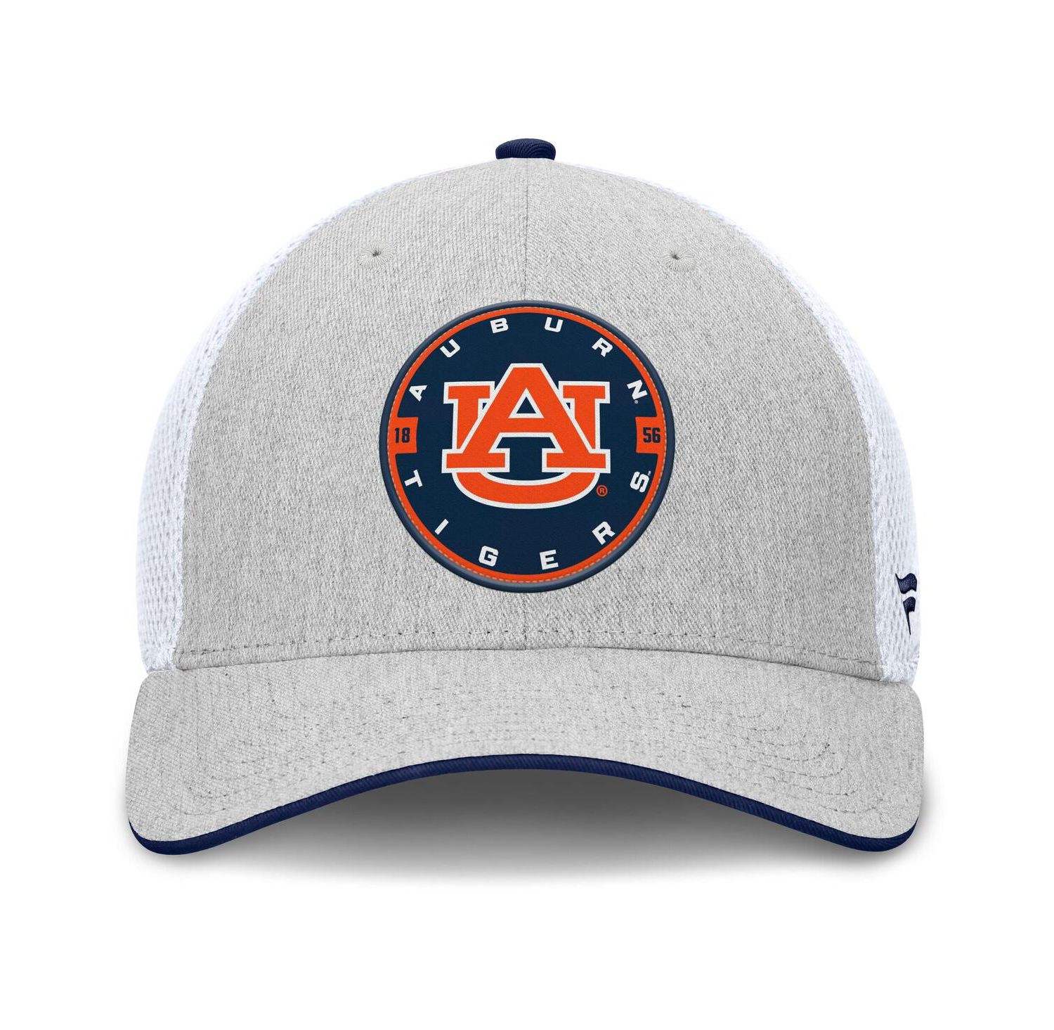 Men's Heather Gray/White Auburn Tigers Trigger Flex Hat