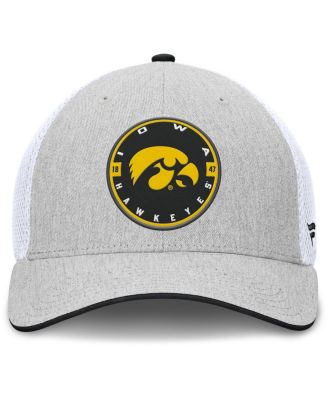Men's Heather Gray/White Iowa Hawkeyes Trigger Flex Hat