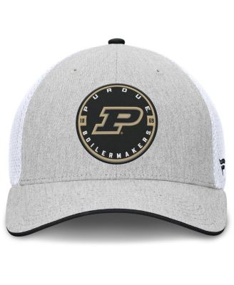 Men's Heather Gray/White Purdue Boilermakers Trigger Flex Hat