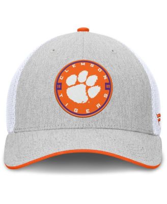 Men's Heather Gray/White Clemson Tigers Trigger Flex Hat