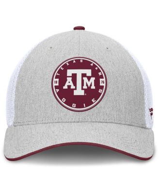 Men's Heather Gray/White Texas A M Aggies Trigger Flex Hat