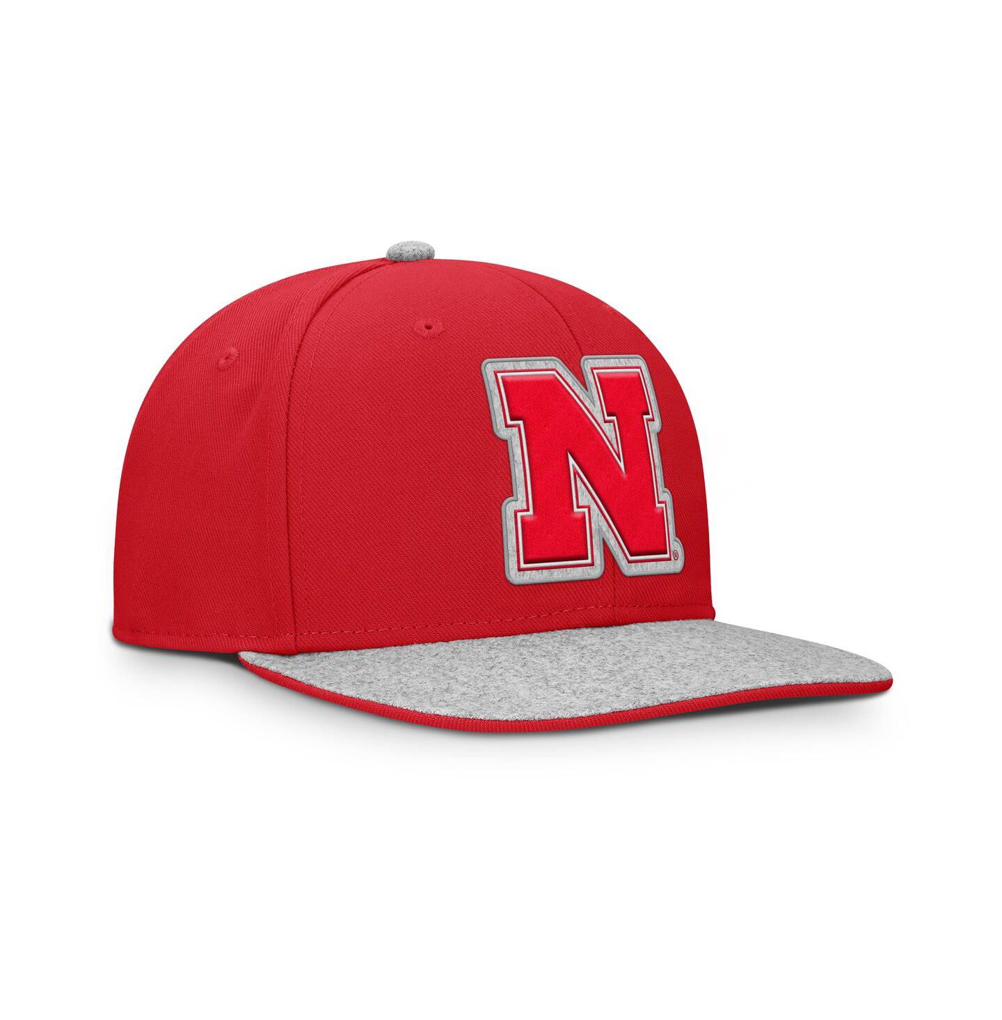 Мужская кепка Fanatics Scarlet Nebraska Huskers Loden Snapback Hat — фото 2