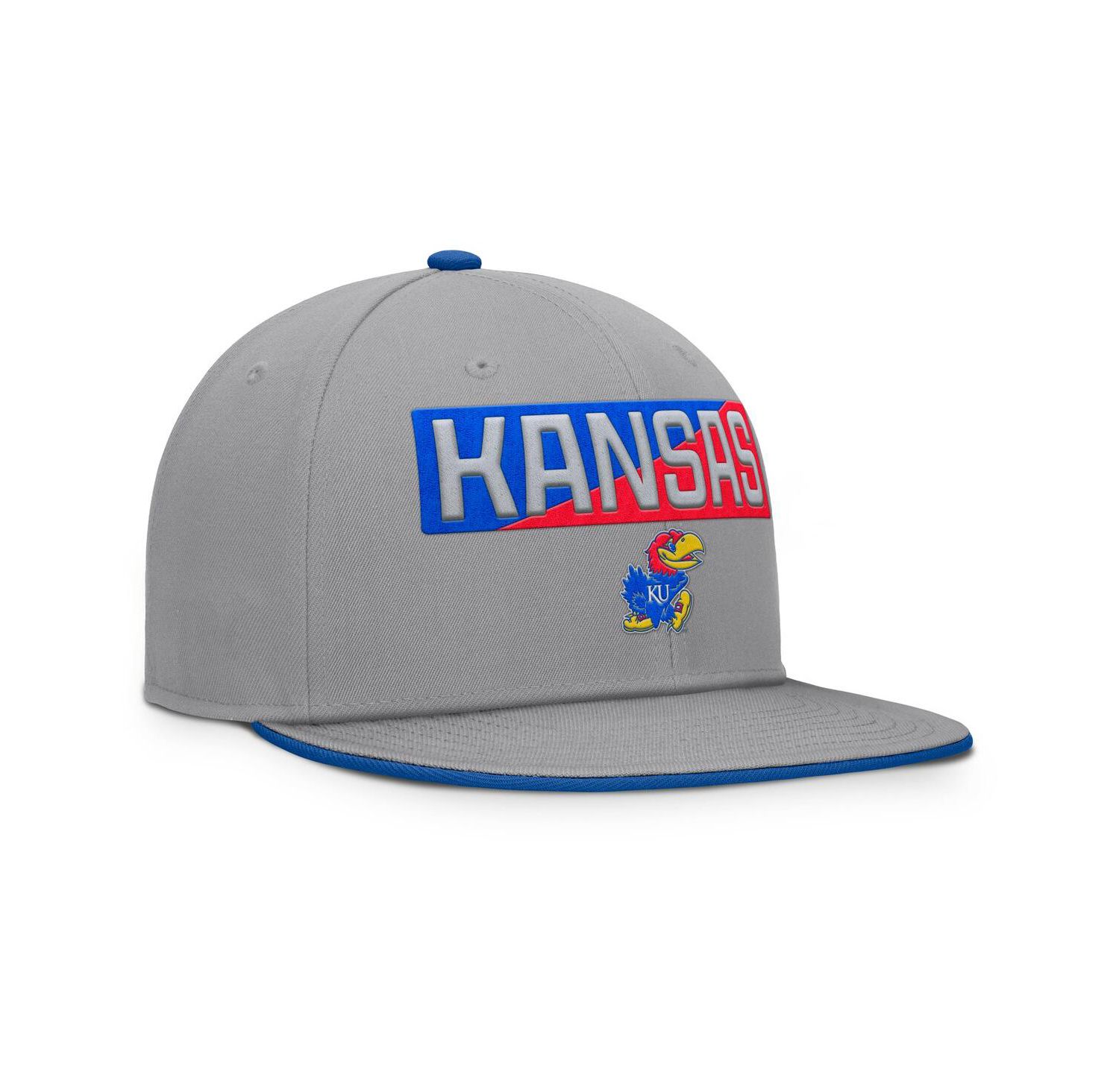 Men's Gray Kansas Jayhawks Duo Snapback Hat
