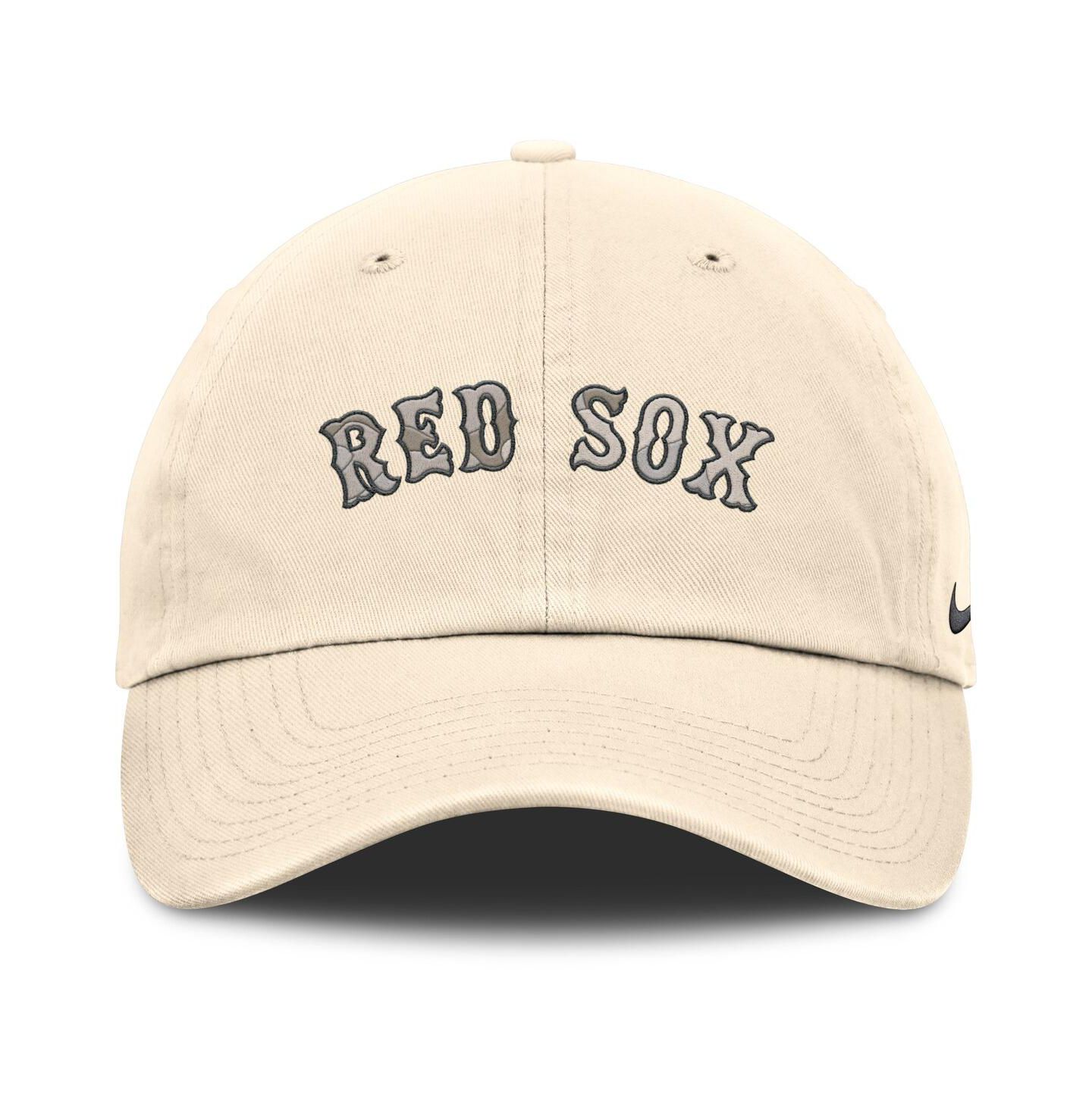 Мужские головные уборы Nike Natural Boston Red Sox Camo Pack Club Adjustable Hat — фото 2