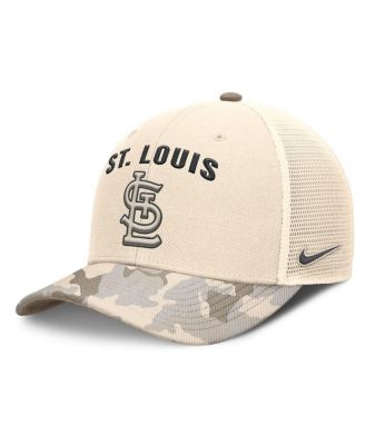 Nike - Men's Natural St. Louis Cardinals Camo Natural Pack Rise Adjustable Trucker Hat