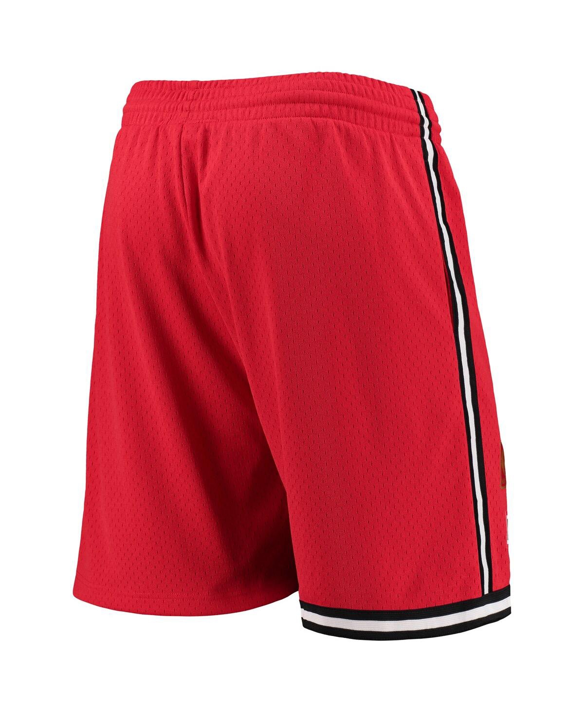 Mitchell & Ness Men's Red Miami Heat 1996-97 Hardwood Classics Swingman Shorts In Red