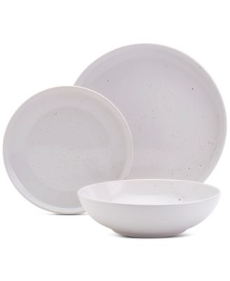 Speckled White 12 Pc. Dinnerware Set, Service for 4, Exclusively at Macy's