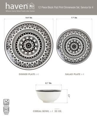 Marquesa 12 Pc. Dinnerware Set, Service for 4, Exclusively at Macy's