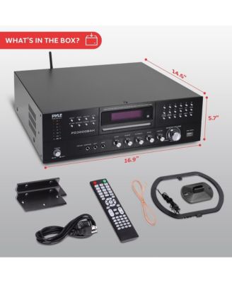 Wireless BT Streaming Home Theater Amplifier with CD/DVD Player, AM/FM Radio, HDMI/MP3/USB Reader (4000 Watt)