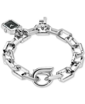 Women's Charm Stainless Steel Link Bracelet Watch 17mm