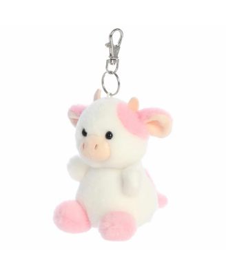 Mini Belle Strawberry Cow Palm Pals Adorable Clip-On White 4