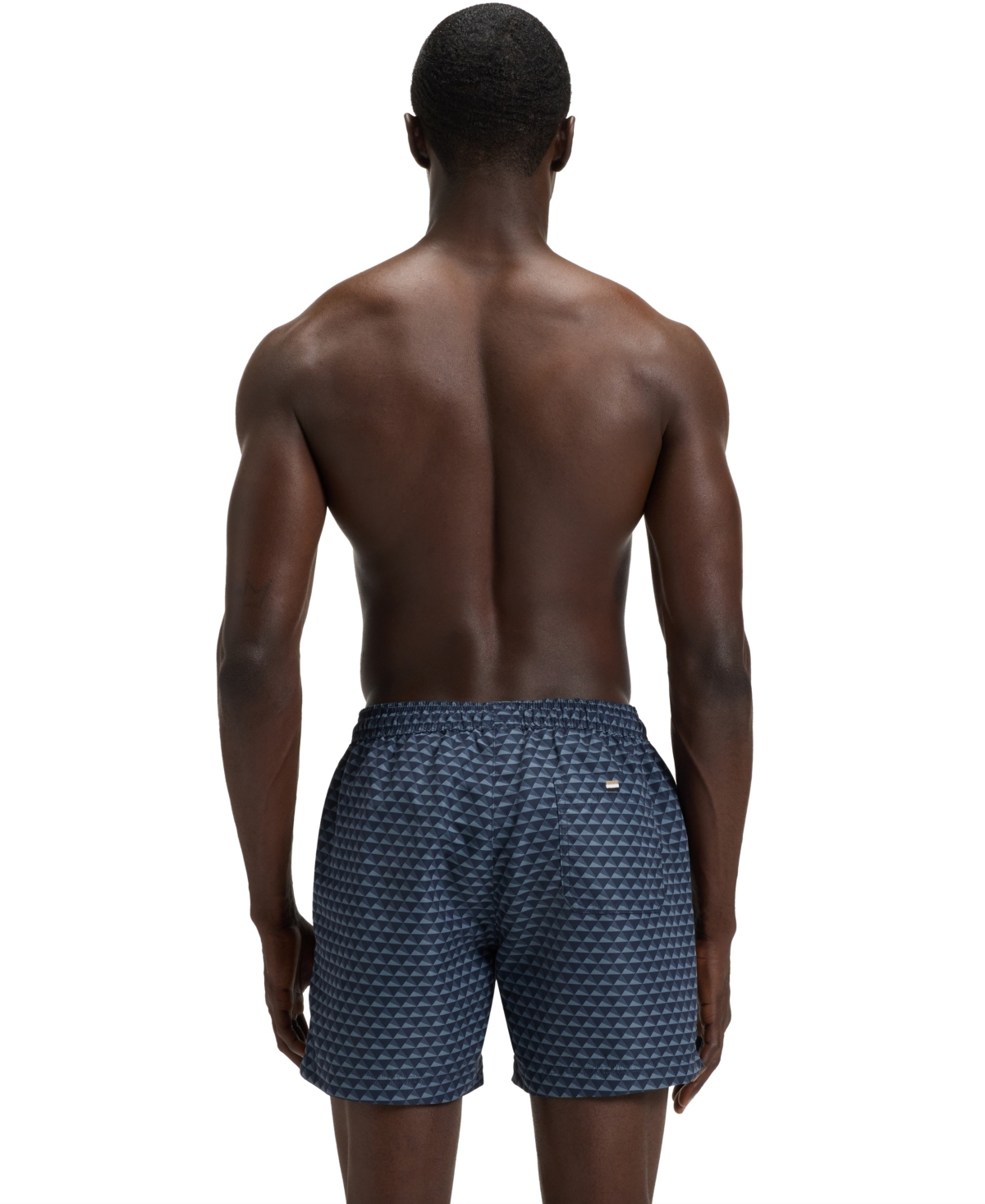 Hugo Boss Boss By  Men's All-over Print Swim Shorts In Black