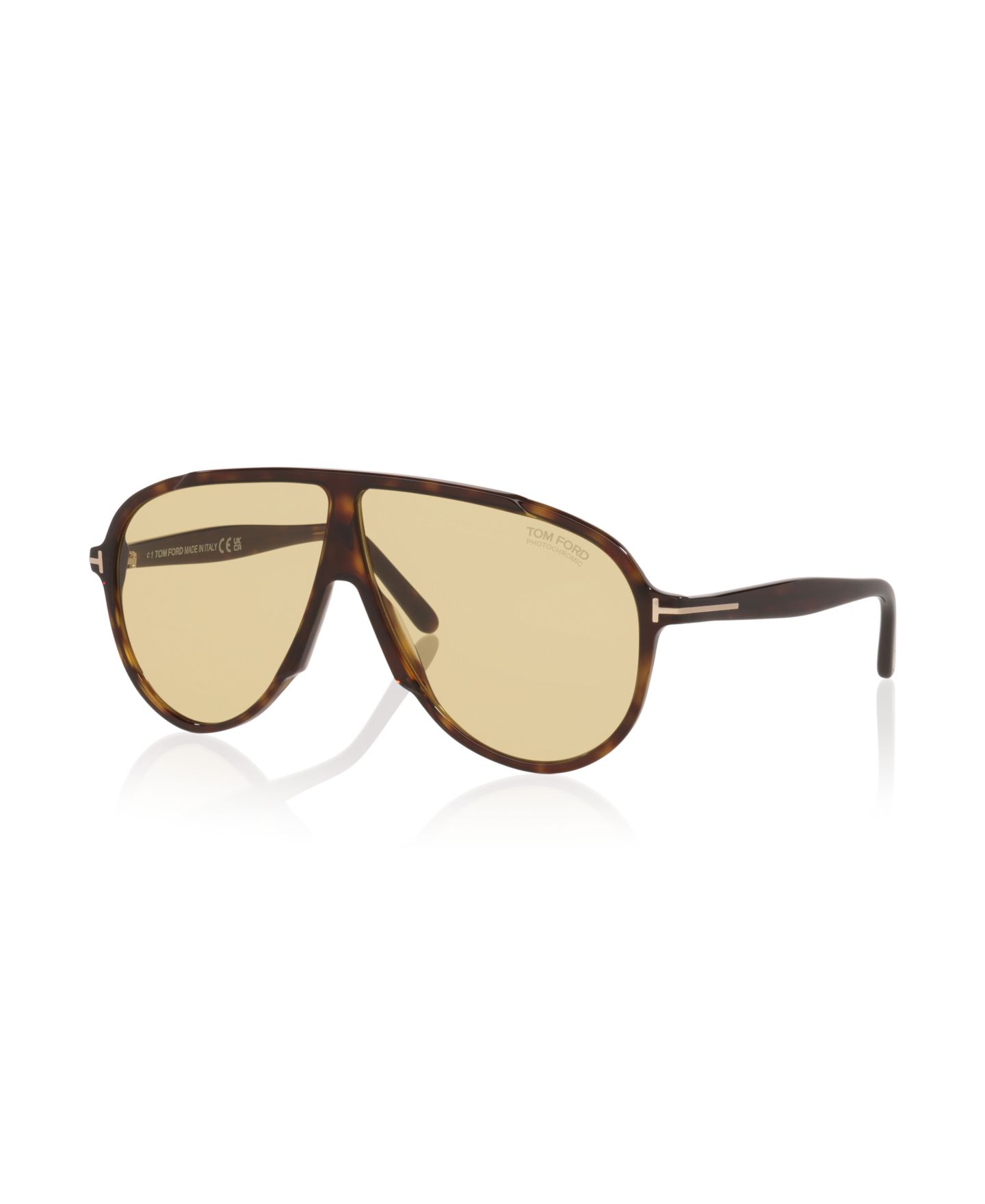 Мужские солнцезащитные очки Tom Ford Vladimir Photochromic Sunglasses, TR001986, цвет: Черепаховый чёрный — фото 1