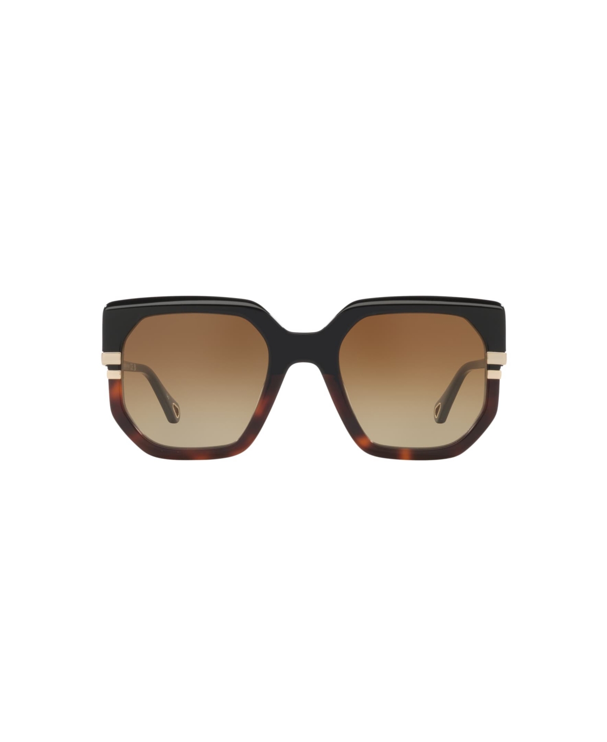Chloé Womens Ch0240s Square-frame Acetate Sunglasses Black In Black