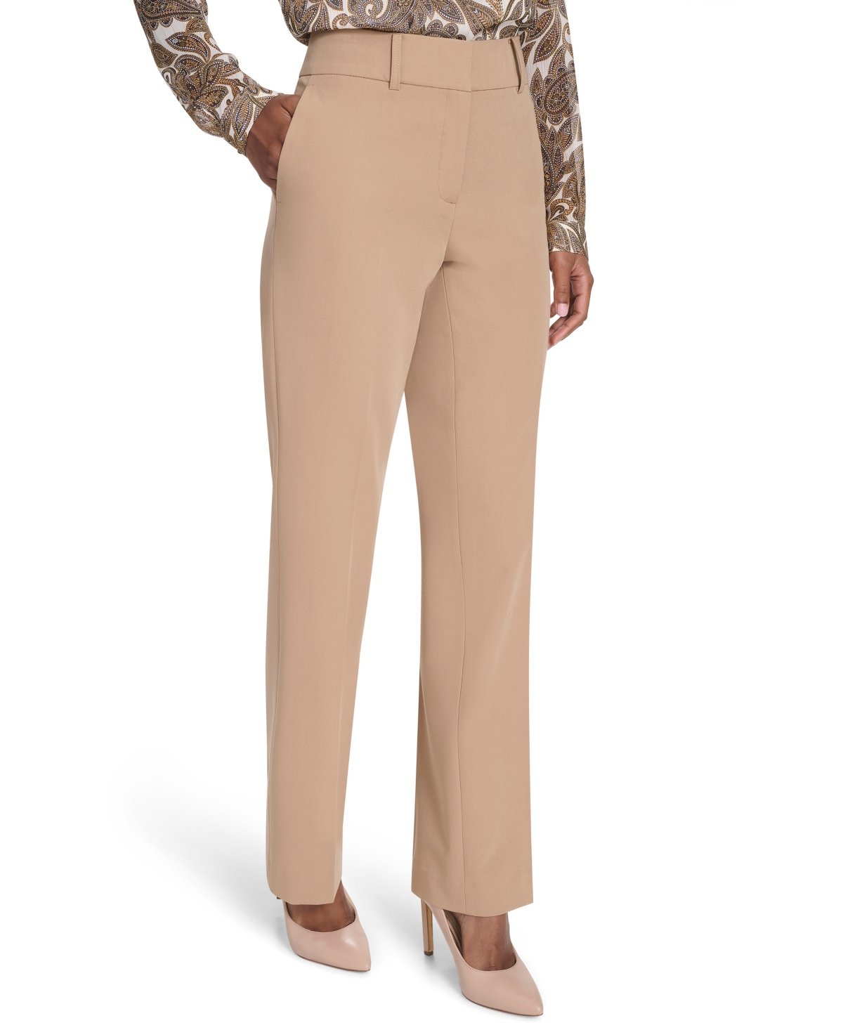 Tommy Hilfiger Women's Sutton Solid Bootcut Trousers In Multi