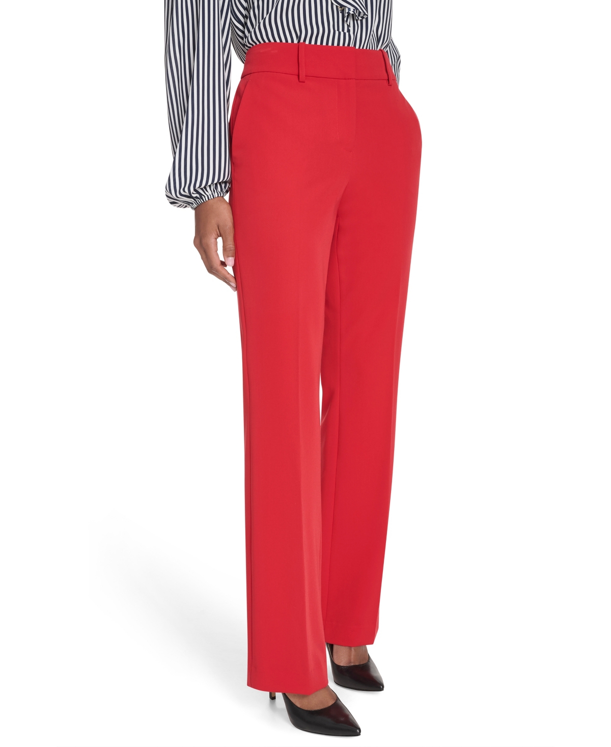 Tommy Hilfiger Women's Sutton Solid Bootcut Trousers In Multi