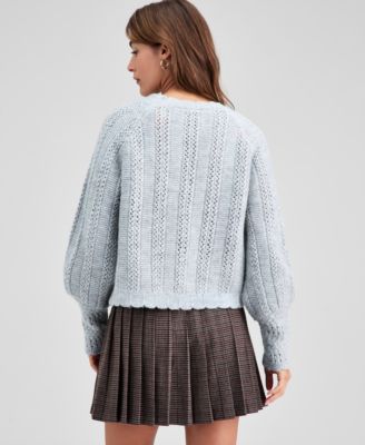 Women's Textured Knit Sweater, Macy's Exclusive