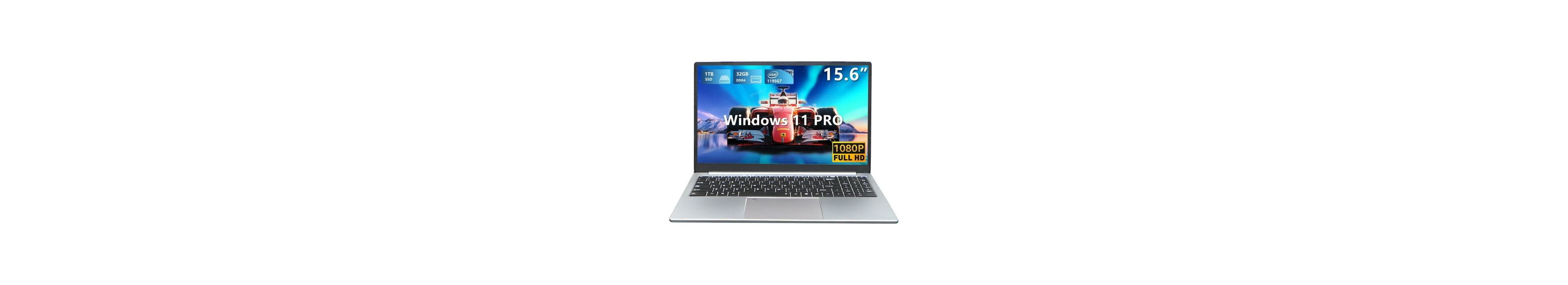 memzuoix 15.6"Gaming Laptop i7 1195G7,32GB 1TB Ssd Fhd 1920 1080 Display, Fingerprint Unlock Backlit Keyboard RJ45 Hdmi 180 Angle Opening Gamer L