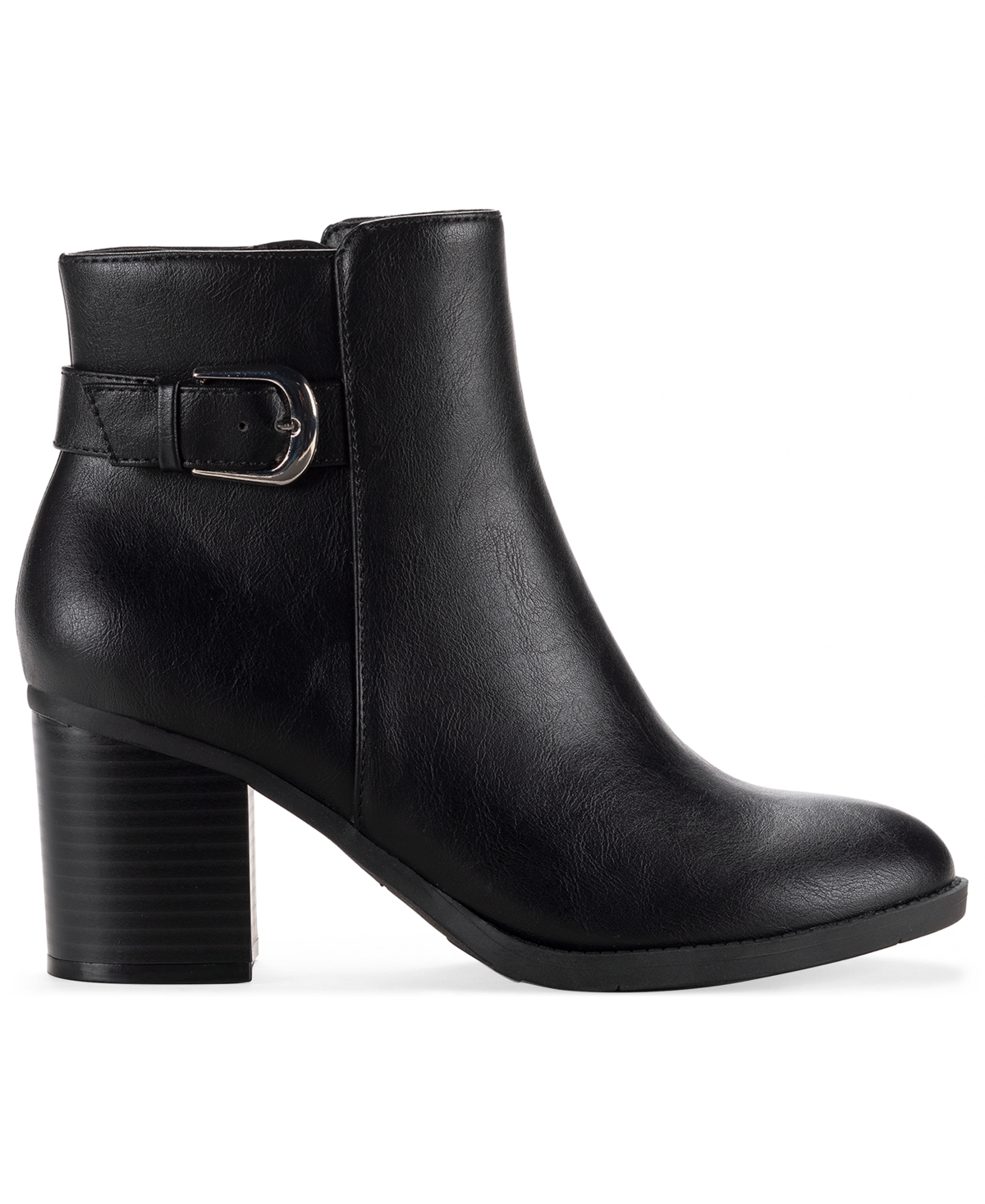 Style & Co Women's Harlemm Belt Booties, Macy's Exclusive In Black