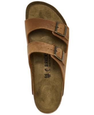 Men's Arizona Leather Two-Strap Sandals from Finish Line