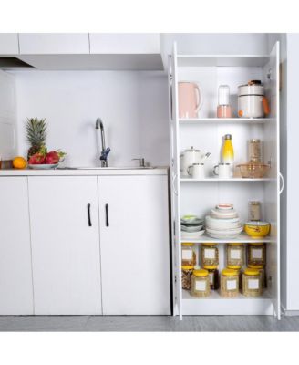 Kitchen Pantry Cabinet with Shelves for Food Storage and Organization