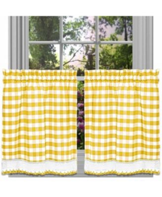 Buffalo Check Gingham Custom Window Curtain Treatments