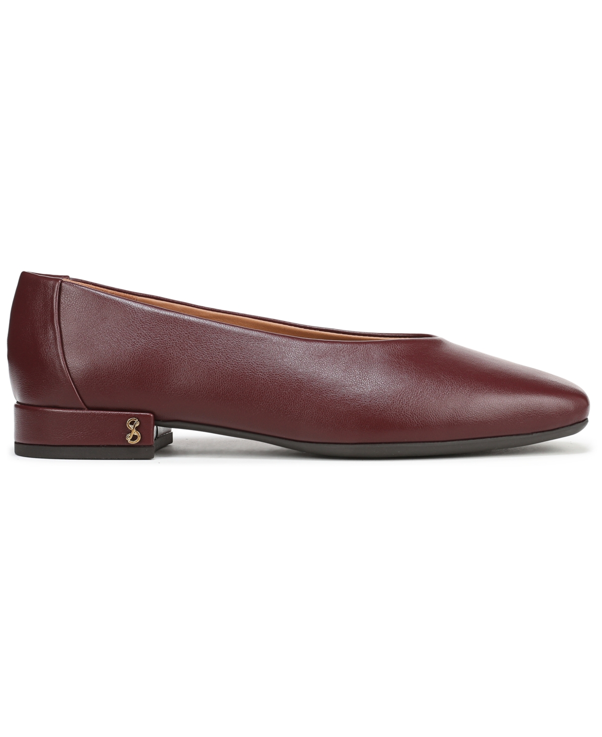 Sam & Libby Women's Gretta Square Toe Ballet Flats In Burgundy