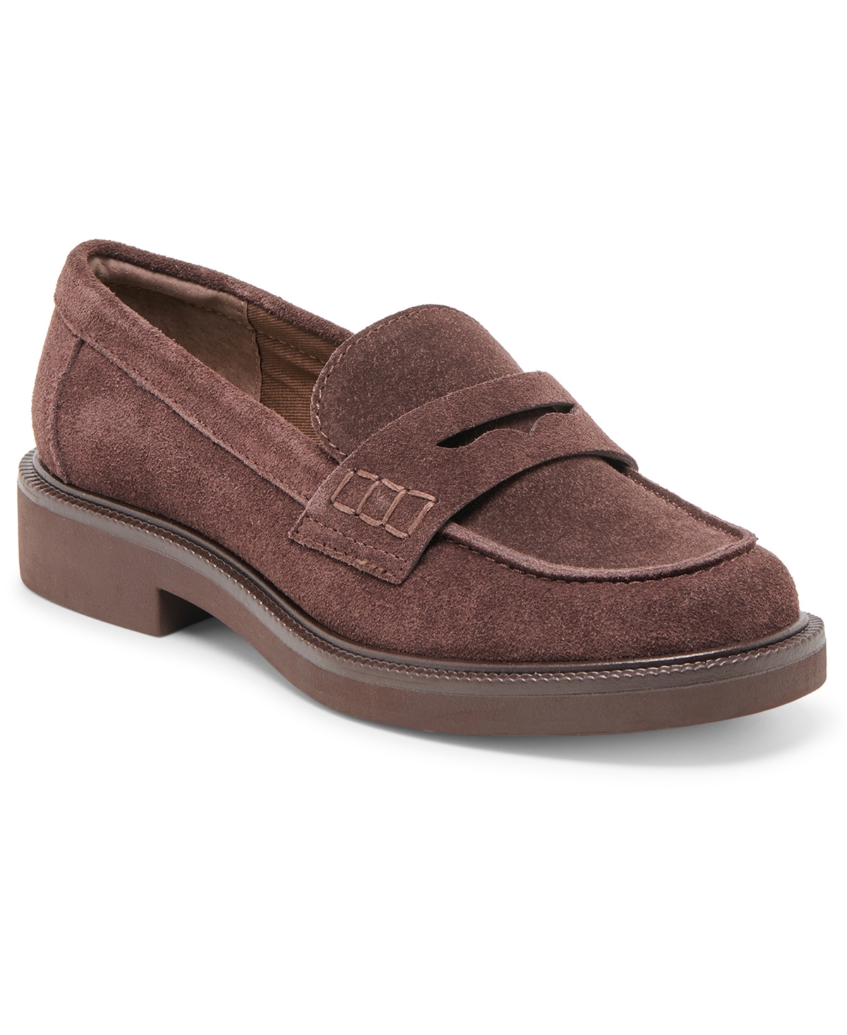 Dolce Vita Tiggy Loafers Mahogany Suede In Brown