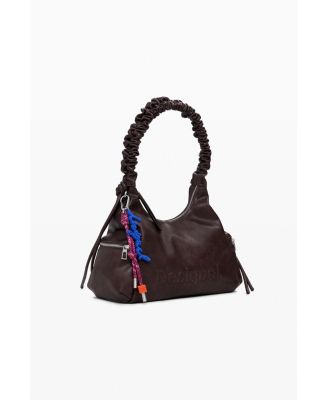 Women's Medium 3D logo bag with ruched handle