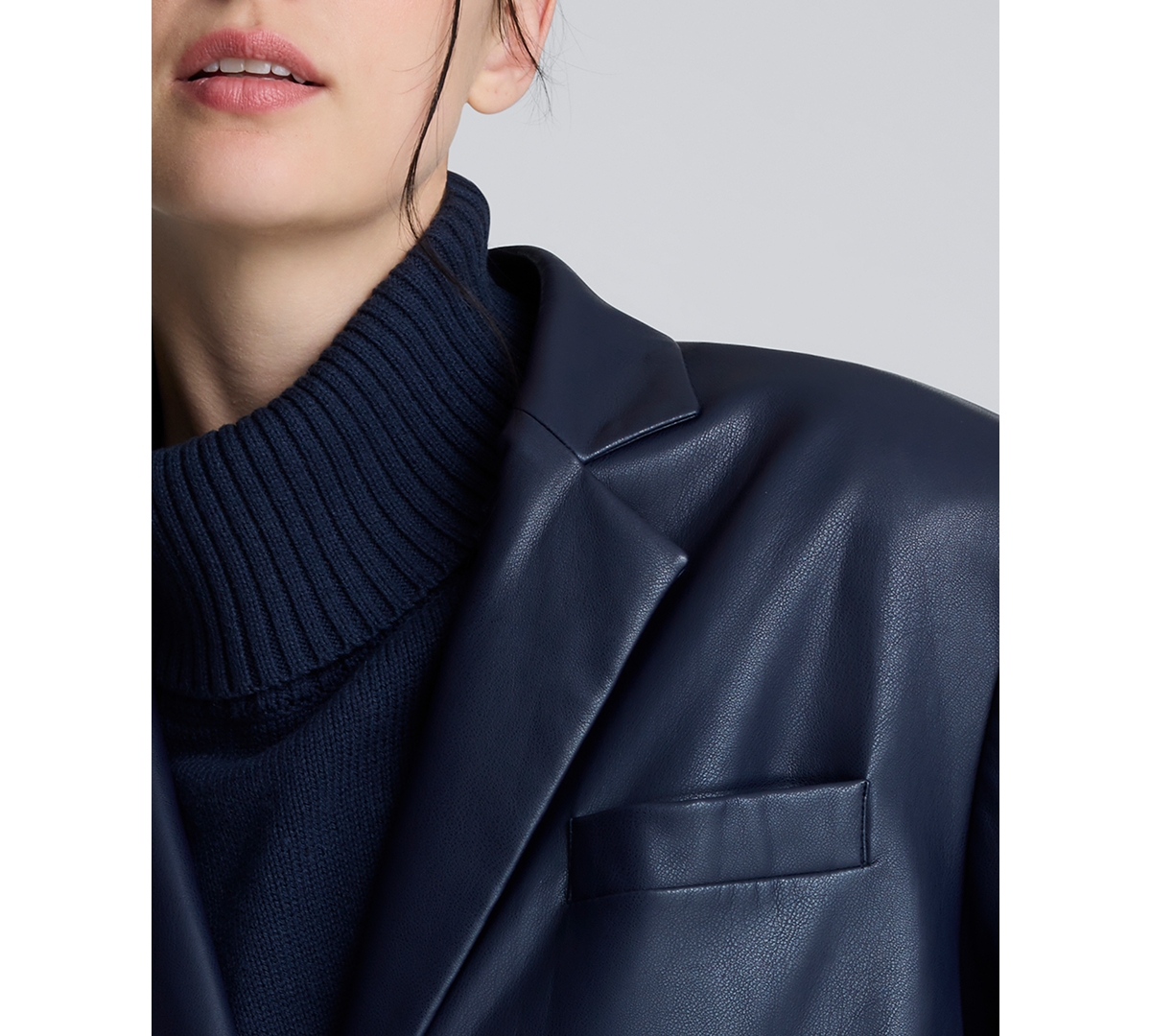 Kenneth Cole Women's Oversized Boyfriend Jacket In Blue