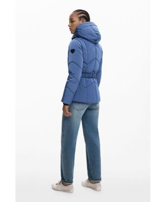 Women's Short iridescent padded coat